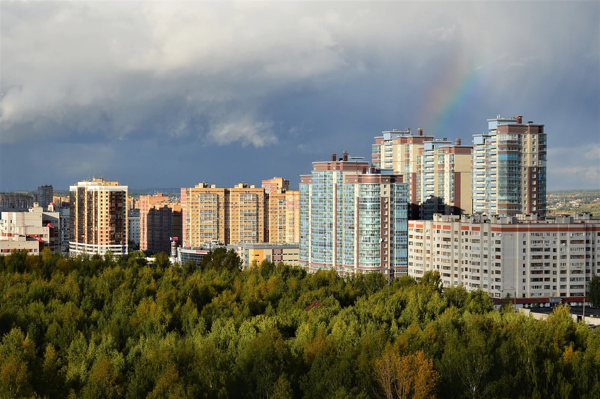 Sovetsky District. Photographic enhancement based on the documented real location. MarSaf, CC0, Wikimedia Commons